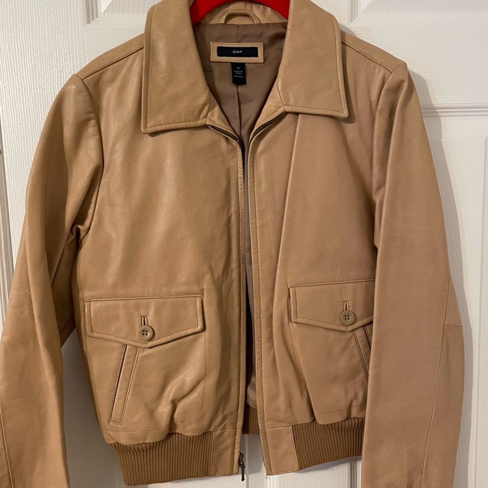 Gap Leather bomber jacket